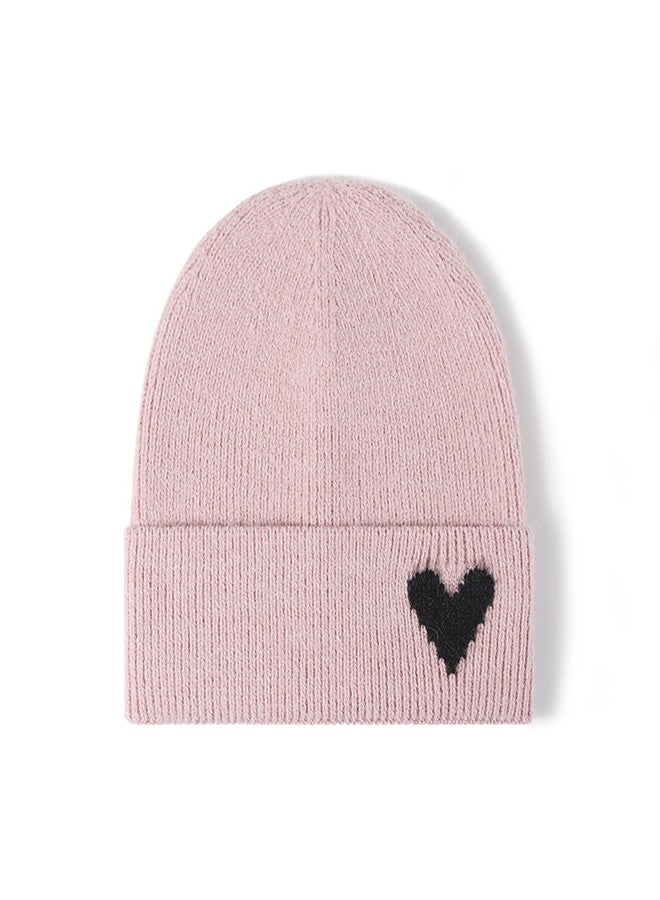 Gossifan Warm Winter Hats for Women Knit Beanie Hat Skull Cap Beanies Hats-Pink - Image 1